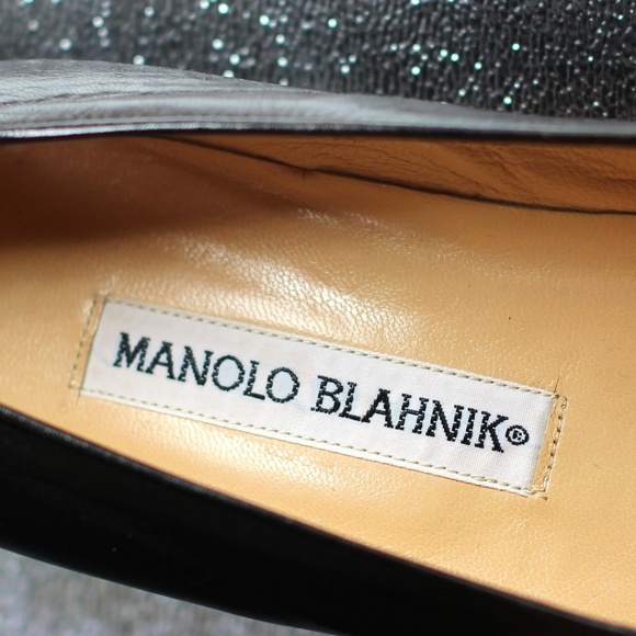 Manolo Blahnik Mahogany Calf Rounded Flat - Picture 2 of 8